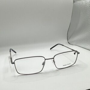 Nautica Classic Rectangular Gunmetal Eyeglasses (No Case) N7324